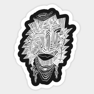 BBOONIE Adult Hoodie Abstract Mask Sticker